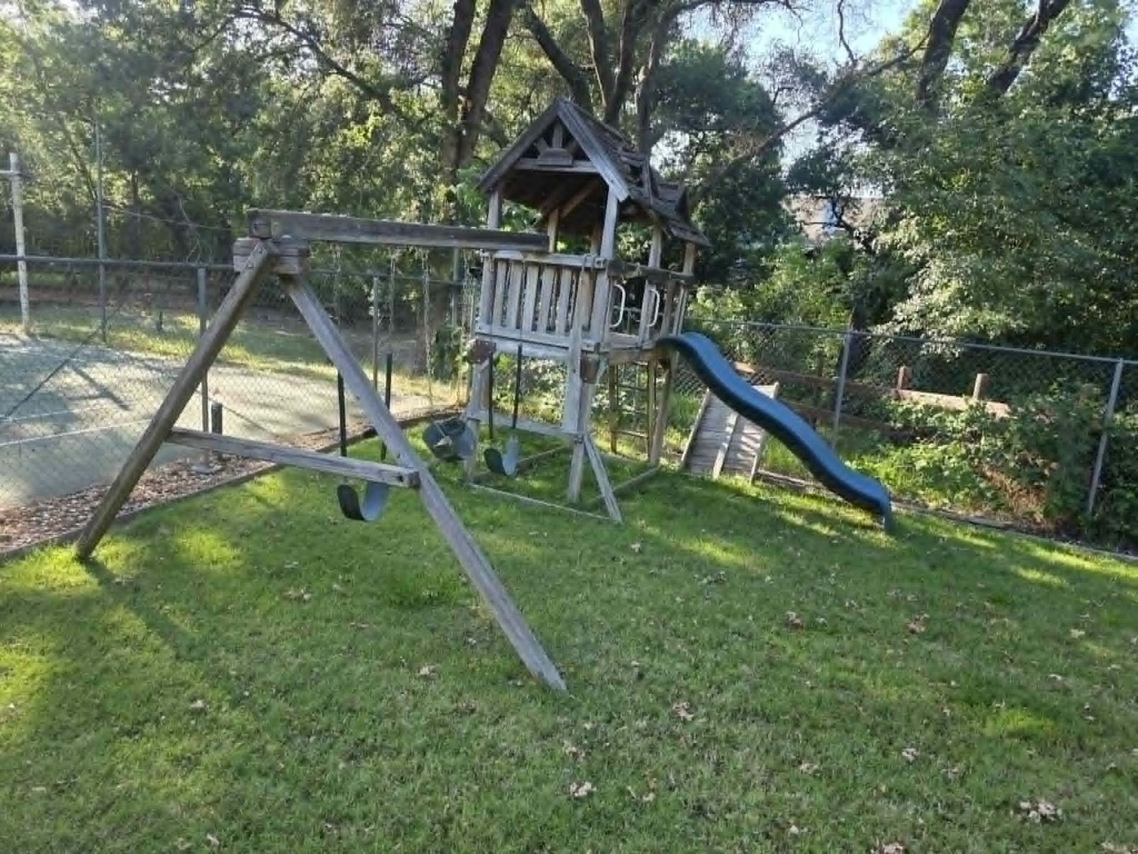 Clean Slate Hauling and Removal old play set ready for haul away